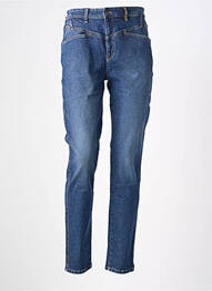 Jeans coupe slim stretch taille haute bleu COUTURIST femme