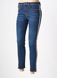 Jeans coupe slim tissage brut taille normale bleu DENIM &DRESS femme