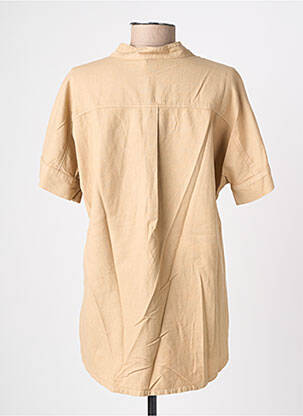 Chemisier manches courtes manches courtes beige COUTURIST femme