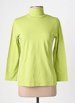 Sous-pull stretch manches longues vert COUTURIST femme