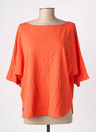 T-shirt stretch manches 3/4 orange COUTURIST femme