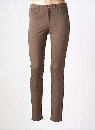 Pantalon slim poches marron COUTURIST femme