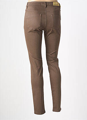 Pantalon slim poches marron COUTURIST femme