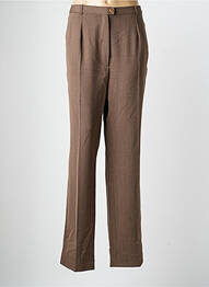 Pantalon droit stretch taille normale marron QUATTRO femme