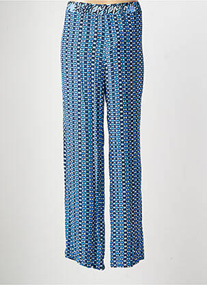 Pantalon large tissage crêpe taille normale bleu OLSEN femme