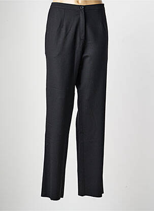 Pantalon droit stretch taille normale noir GRIFFON femme