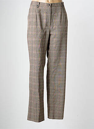 Pantalon droit stretch taille normale beige LEWINGER femme