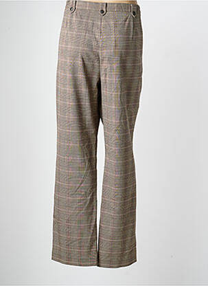 Pantalon droit stretch taille normale beige LEWINGER femme