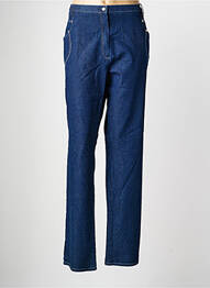 Jeans coupe droite stretch taille normale bleu QUATTRO femme
