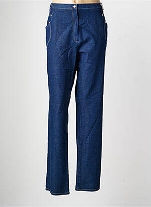 Jeans coupe droite stretch taille normale bleu QUATTRO femme