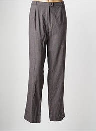 Pantalon droit stretch taille normale gris QUATTRO femme