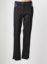 Pantalon droit stretch taille normale noir PAUSE CAFE femme