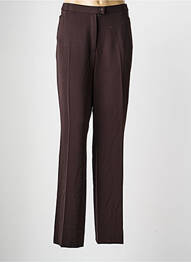 Pantalon droit stretch taille normale marron QUATTRO femme
