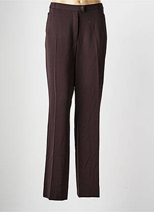 Pantalon droit stretch taille normale marron QUATTRO femme