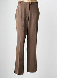 Pantalon droit stretch taille normale marron QUATTRO femme