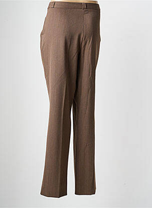 Pantalon droit stretch taille normale marron QUATTRO femme