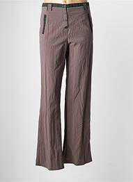 Pantalon droit taille normale taille normale marron PAUSE CAFE femme