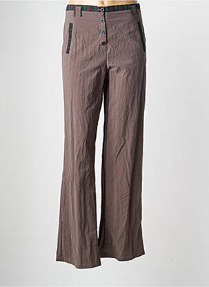 Pantalon droit taille normale taille normale marron PAUSE CAFE femme