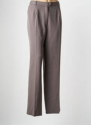 Pantalon droit stretch taille normale marron QUATTRO femme