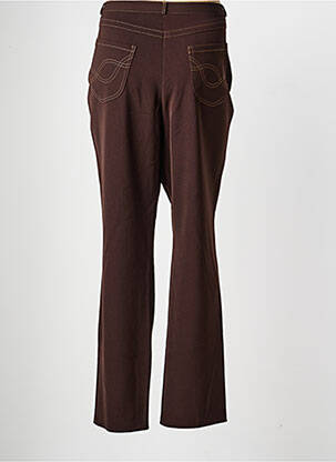 Pantalon droit stretch taille normale marron QUATTRO femme