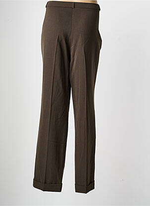 Pantalon droit stretch taille normale vert QUATTRO femme