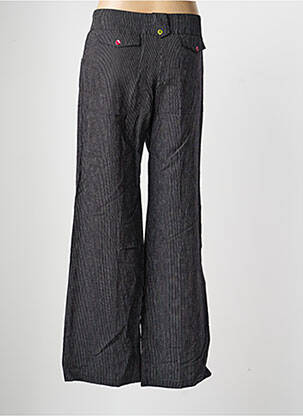 Pantalon large fermeture zippée sous rabat boutonné taille normale noir PAUSE CAFE femme