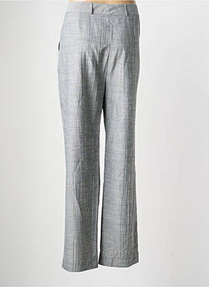 Pantalon droit fermeture zippée sous rabat boutonné taille normale gris LEWINGER femme