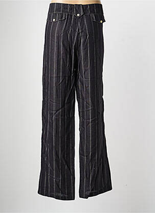 Pantalon large fermeture zippée sous rabat boutonné taille normale noir PAUSE CAFE femme
