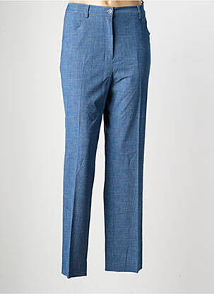 Pantalon droit stretch taille normale bleu FINNKARELIA femme
