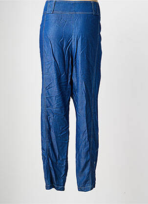 Pantalon large tissage popeline taille normale bleu QUATTRO femme