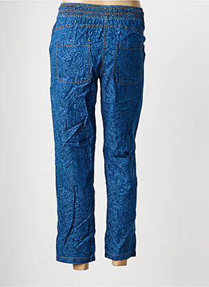 Pantalon 7/8 taille élastique taille normale bleu OLSEN femme