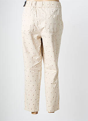 Pantalon 7/8 stretch taille normale beige TONI femme