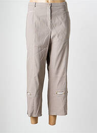 Pantacourt coupe droite taille normale beige PAUPORTÉ femme
