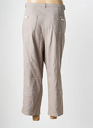 Pantacourt coupe droite taille normale beige PAUPORTÉ femme