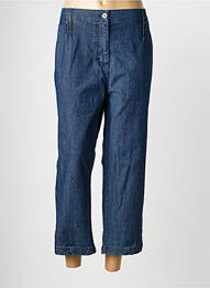 Pantacourt coupe droite taille normale bleu LEWINGER femme