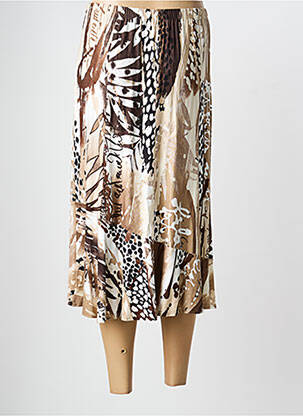 Jupe mi-longue coupe évasée noir PAUPORTÉ femme