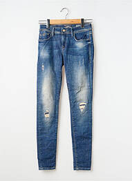 Jeans coupe slim effet usé délavé taille normale bleu SALSA femme