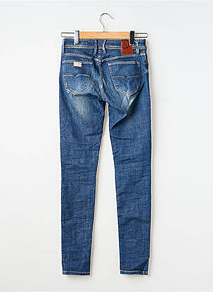 Jeans coupe slim effet usé délavé taille normale bleu SALSA femme