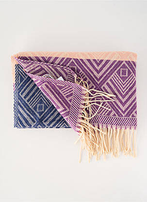 Echarpe tissage peau de pêche violet LA FIANCÉE femme