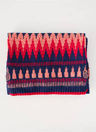 Echarpe maille tricot bleu WHITE STUFF femme