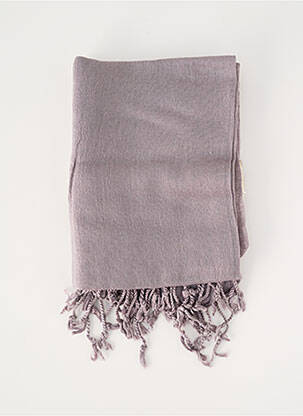 Foulard tissage popeline gris SURKANA femme