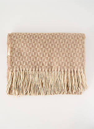Echarpe tissage peau de pêche beige LA FIANCÉE femme