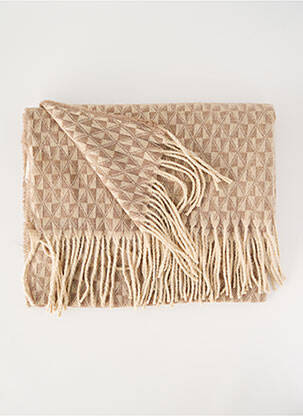 Echarpe tissage peau de pêche beige LA FIANCÉE femme