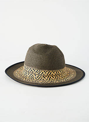 Chapeau forme chapeau paille marron SEEBERGER femme