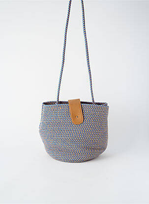 Pochette poignée 1 anse de portée bleu LA FIANCÉE femme