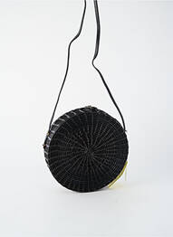 Sac fermeture rabat pressionné noir PALME femme