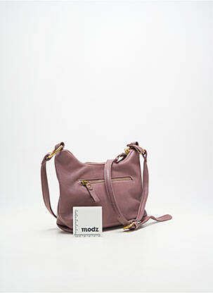 Sac doublure textile forme rectangulaire violet CRAZY LOU femme