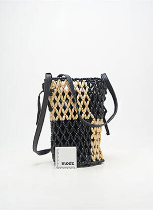 Sac doublure textile forme sceau noir SURKANA femme