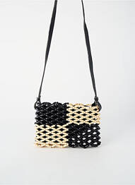 Sac doublure textile forme rectangulaire noir SURKANA femme