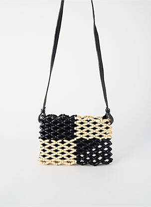 Sac doublure textile forme rectangulaire noir SURKANA femme
